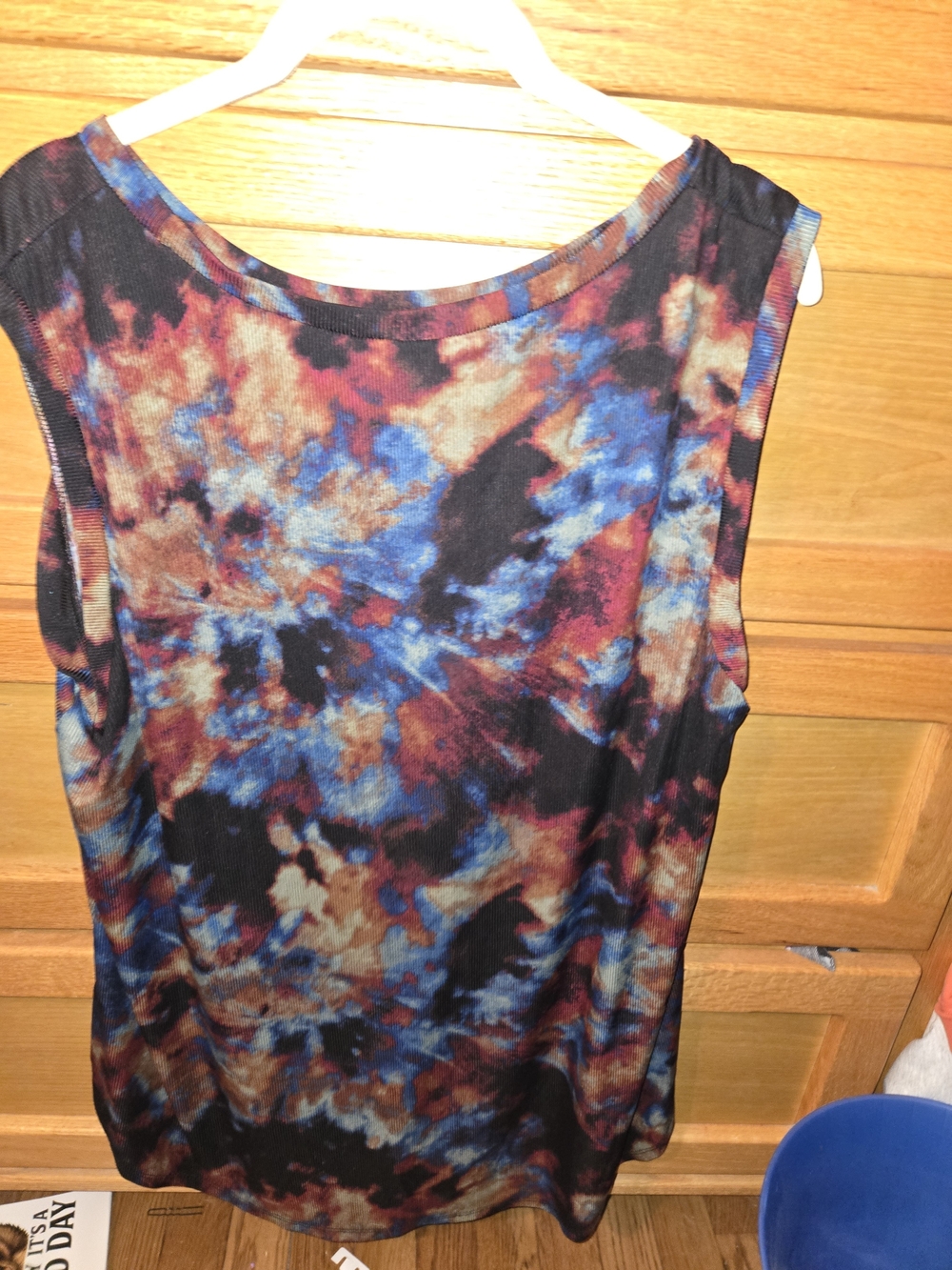 LuLaRoe Multicolor Tie-Dye Scoop Neck Tank